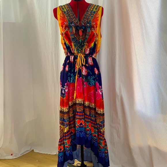 Dresses & Skirts - Floral lotus embellished maxi dress Size 16